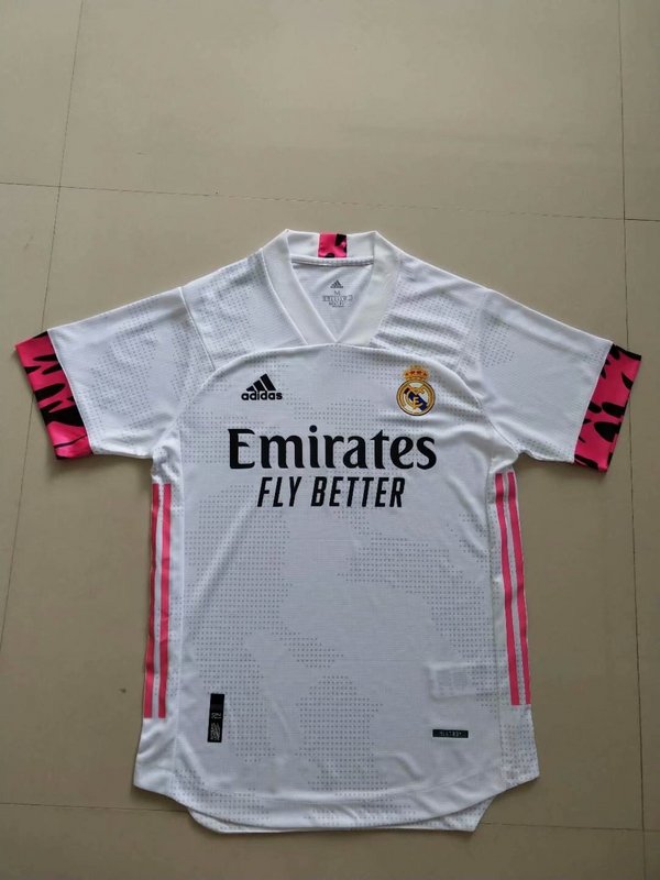 Real Madrid White Pink Sleeves